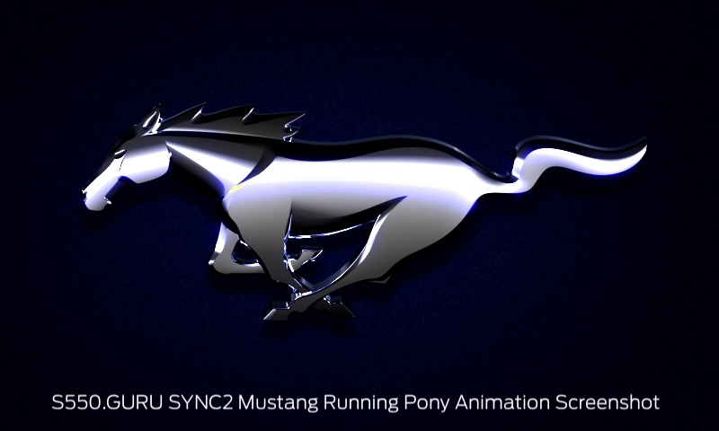 SYNC2 Mustang Running Pony Animation Screenshot